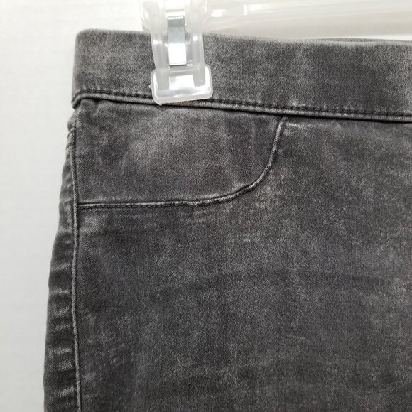 No Boundaries leggings Medium 7/9 acid wash elastic pull on waist jean style - Picture 3 of 15
